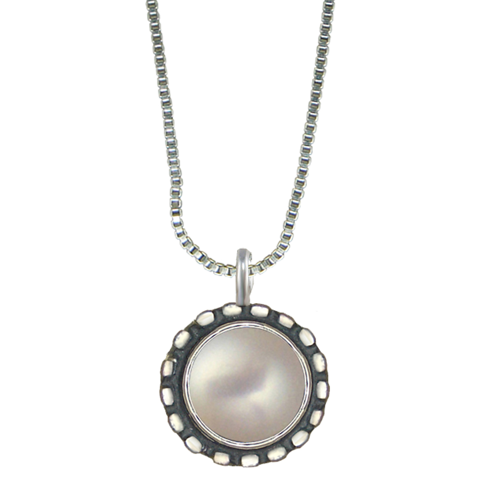 Sterling Silver Little Cultured Freshwater Pearl Pendant Necklace